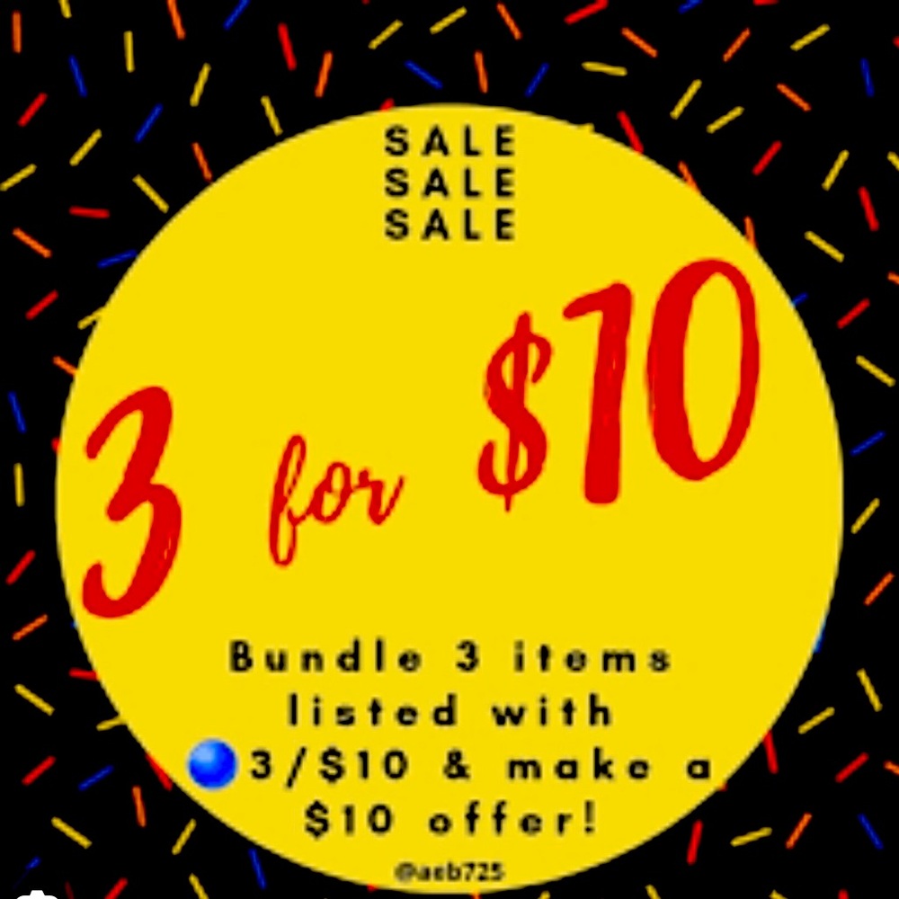 3 items for $10!